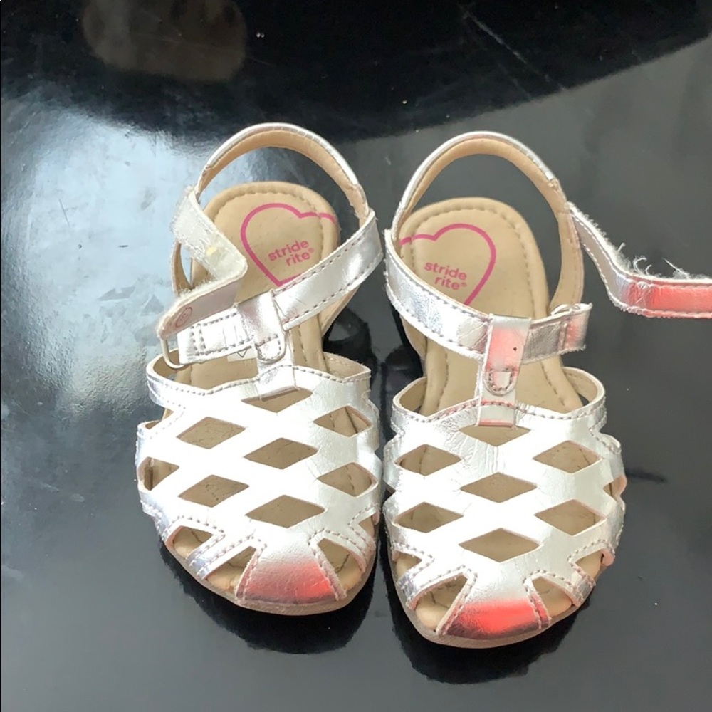 Stride Rite silver sandals
